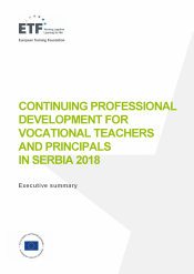 Continuing professional development for vocational teachers and principals in Serbia 2018