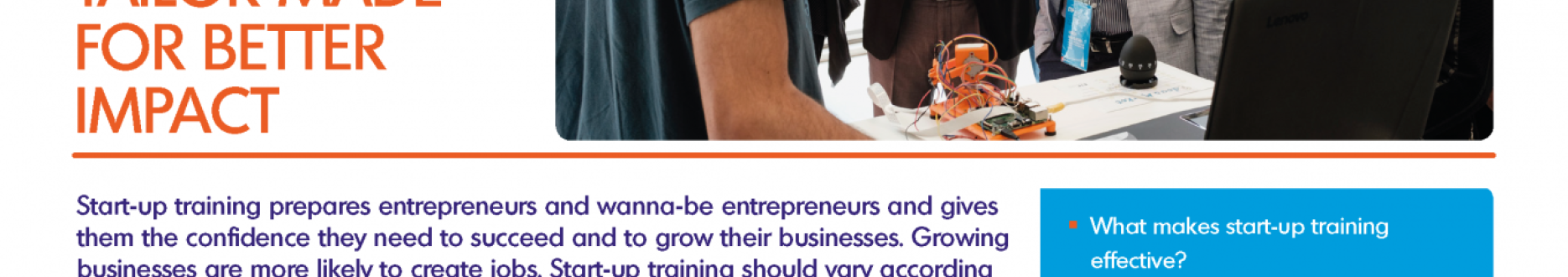 INFORM – Issue 25 – Start-up training: Tailor made for better impact