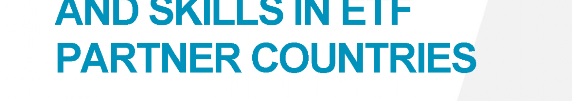 The future of work and skills in ETF partner countries