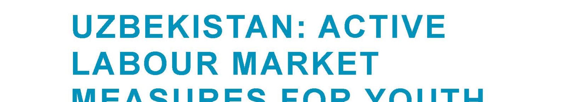 Active Labour Market Measures for Youth - Uzbekistan