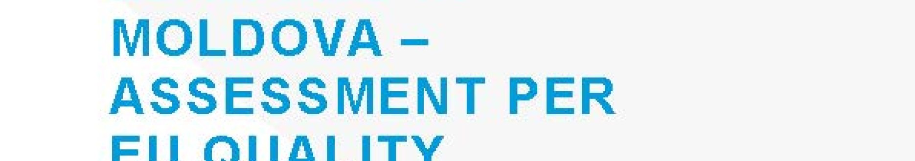 Work-based learning in Moldova - Assessment per EU quality standards