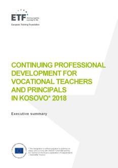 Continuing professional development for vocational teachers and principals in Kosovo 2018