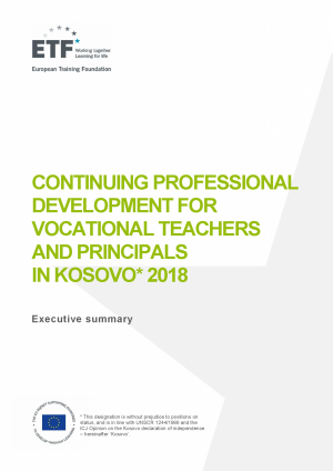 Continuing professional development for vocational teachers and principals in Kosovo 2018
