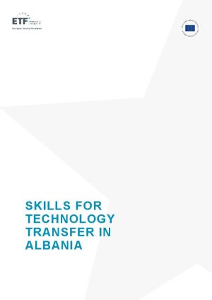 Skills for technology transfer in Albania_cover