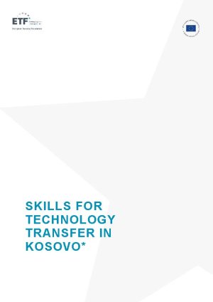 Skills for technology transfer in Kosovo_cover