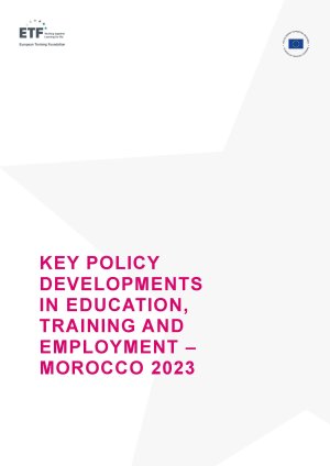 Key policy developments in education, training and employment – Morocco 2023_cover