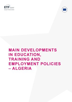 Key policy developments in education, training and employment – Algeria 2023_cover