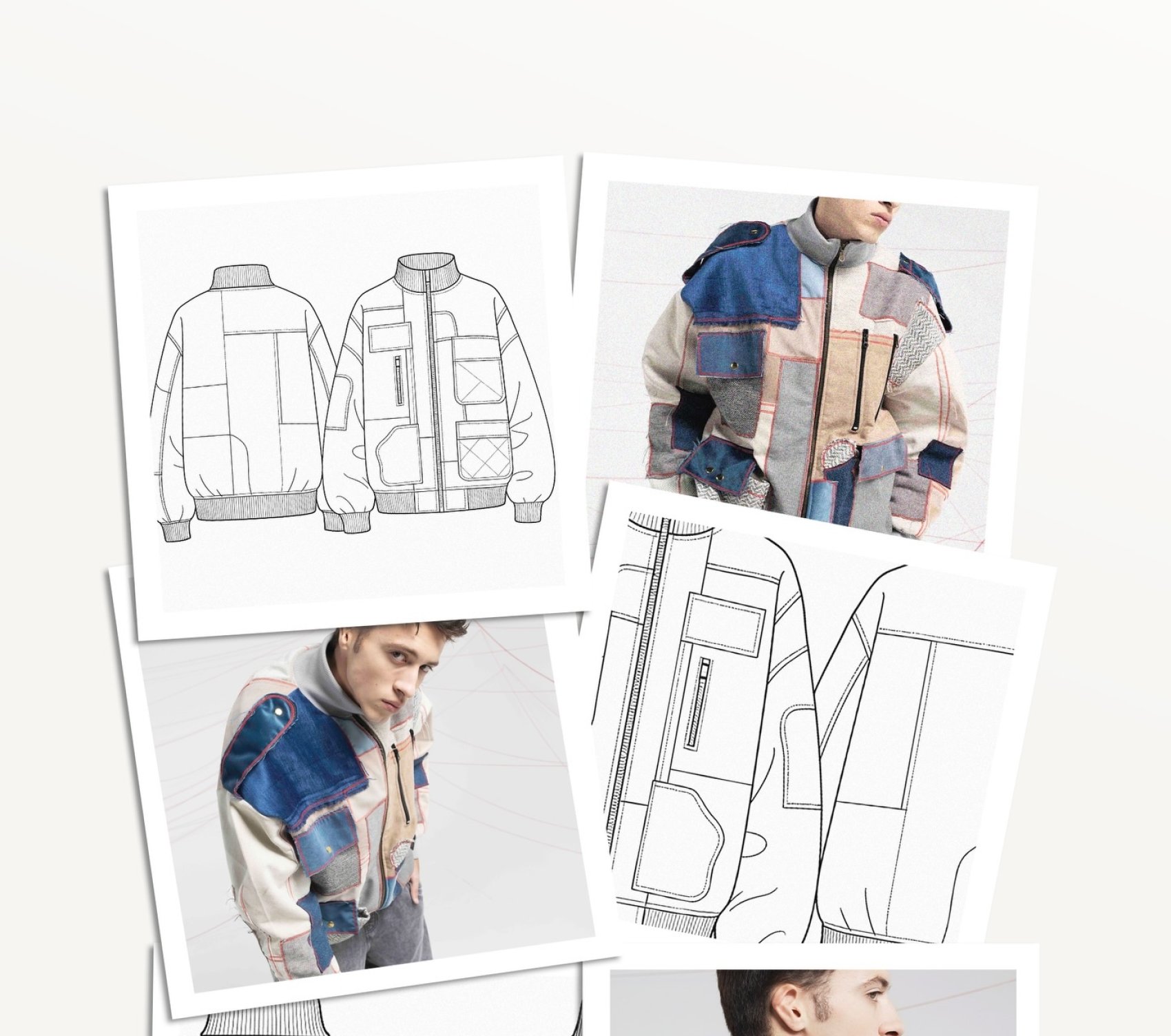 Fashion designs and made up jacket