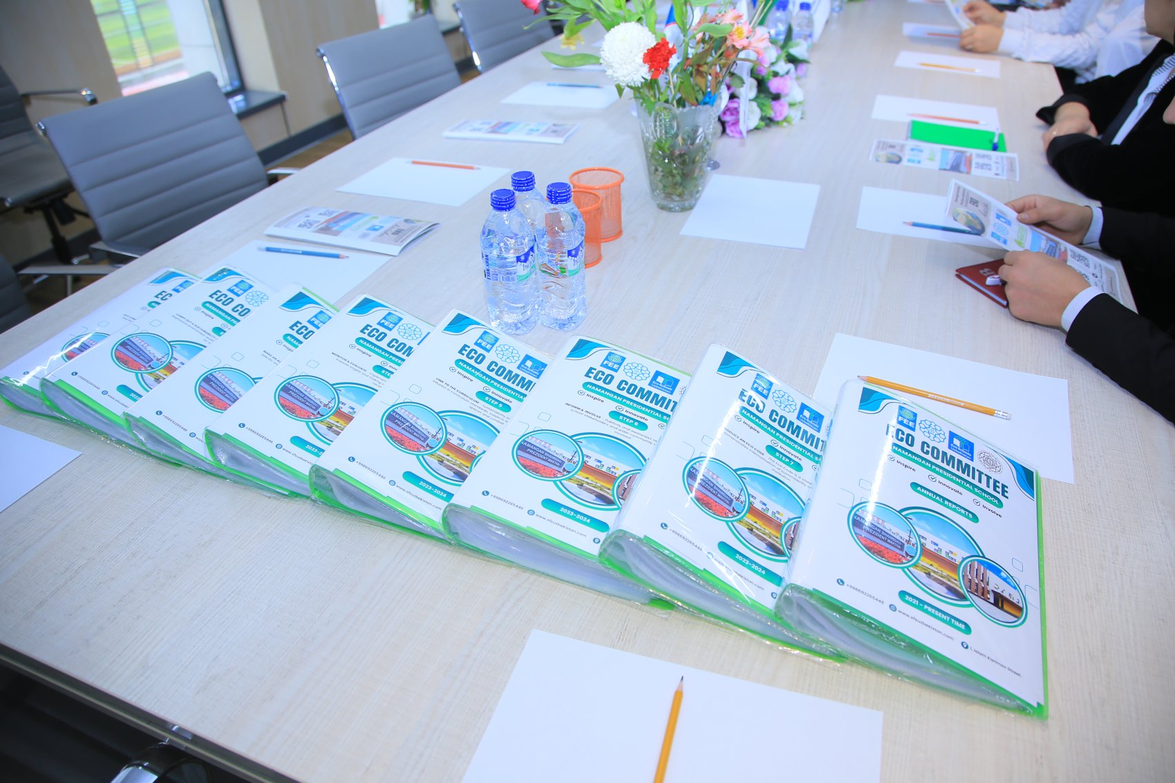 Brochures of the Ukbekistan eco committee programmes in Uzbekistan