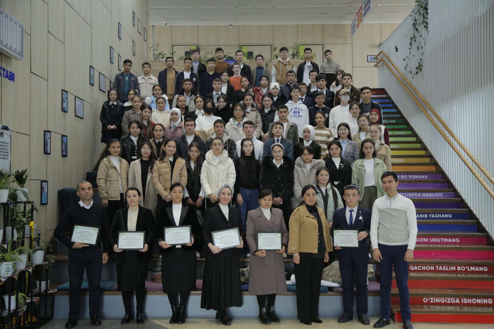 Trained students and teachers in eco-club