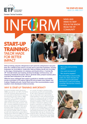 INFORM – Issue 25 – Start-up training: Tailor made for better impact