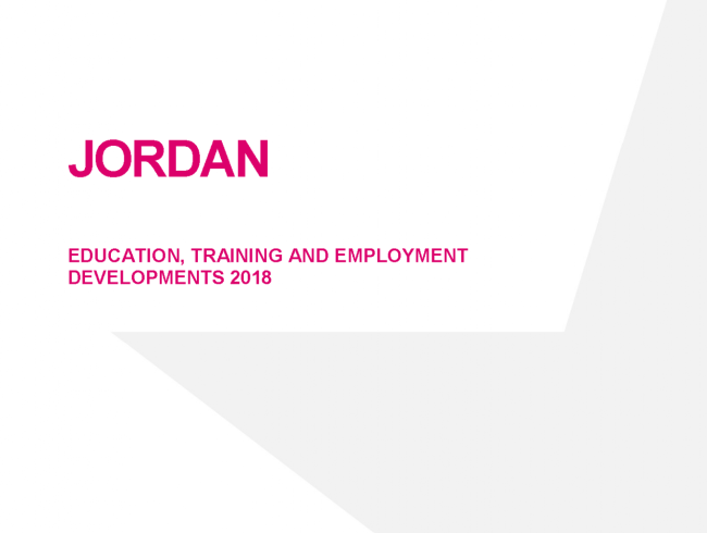 Jordan: Education, training and employment developments 2018