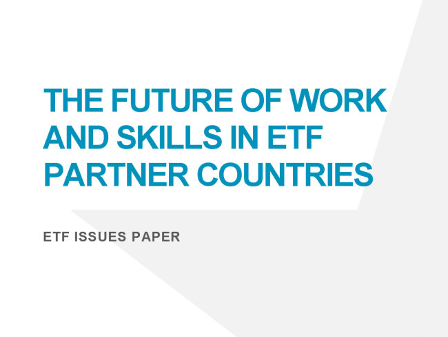 The future of work and skills in ETF partner countries