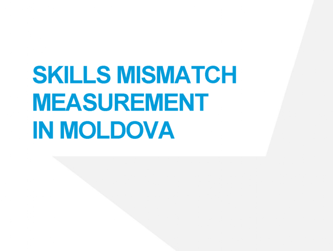 Skills mismatch measurement in Moldova