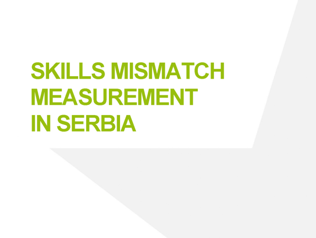 Skills mismatch measurement in Serbia
