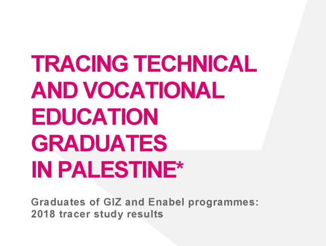 Tracing technical and vocational education graduates in Palestine