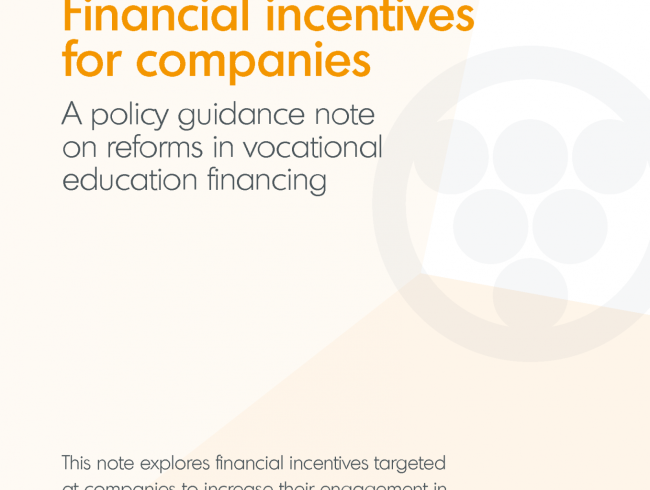 Financial incentives for companies: A policy guidance note on reforms in vocational education financing