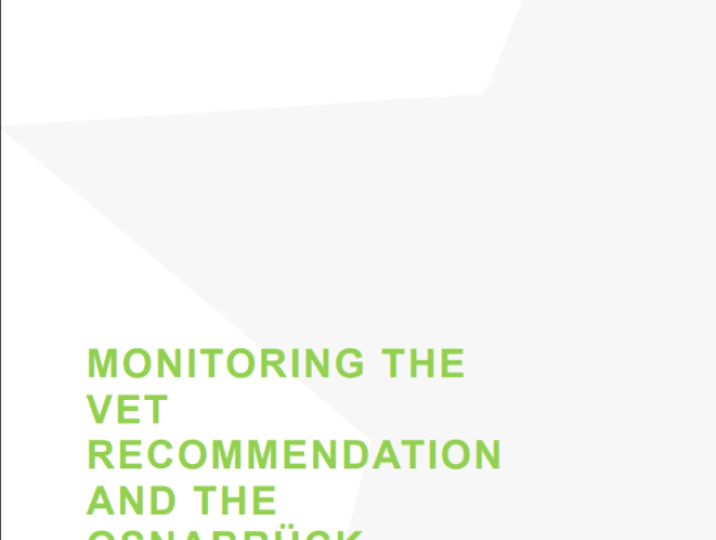 MONITORING THE VET RECOMMENDATIONS  AND THE OSNABRÜCK  DECLARATION  NORTH MACEDONIA 2024