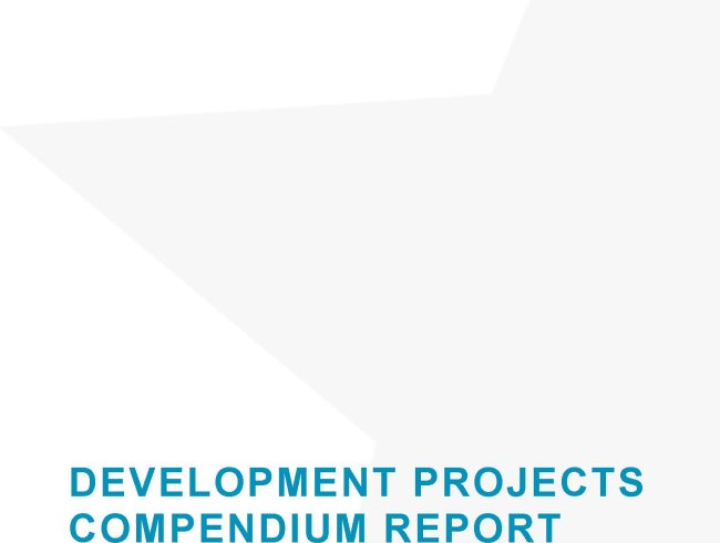 Development projects compendium report cover