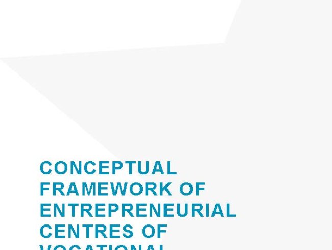 Conceptual framework of entrepreneurial centres of vocational excellence_cover
