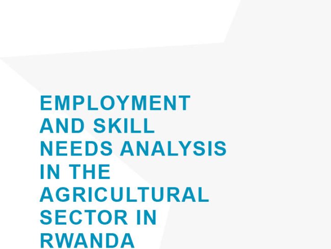 Employment and skill needs analysis in the agricultural sector in Rwanda_cover