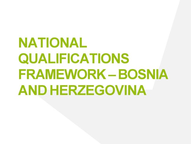 National qualifications framework – Bosnia and Herzegovina_cover