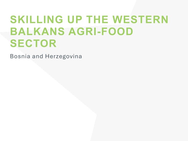 Skilling up the Western Balkans agri-food sector: Bosnia and Herzegovina