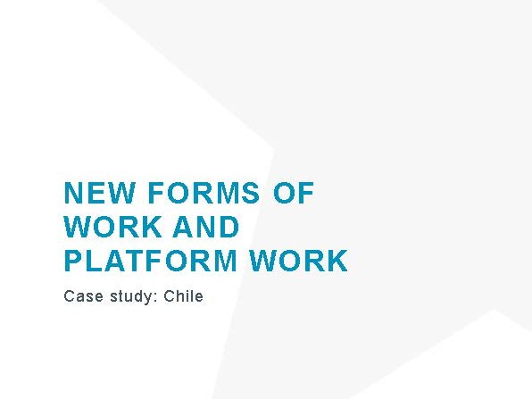 New forms of work and platform work: Chile case study_cover