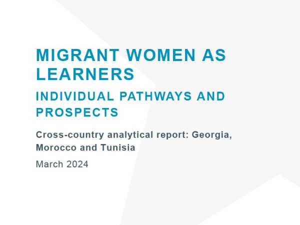 Migrant women as learners: Individual pathways and prospects_cover