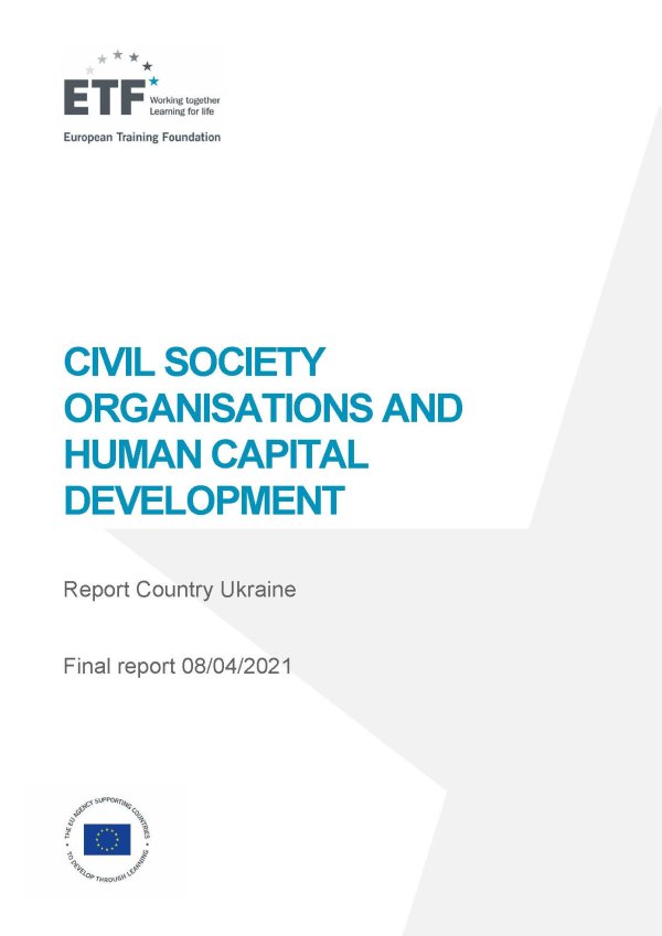 Civil society organisations and human capital development – Ukraine_cover