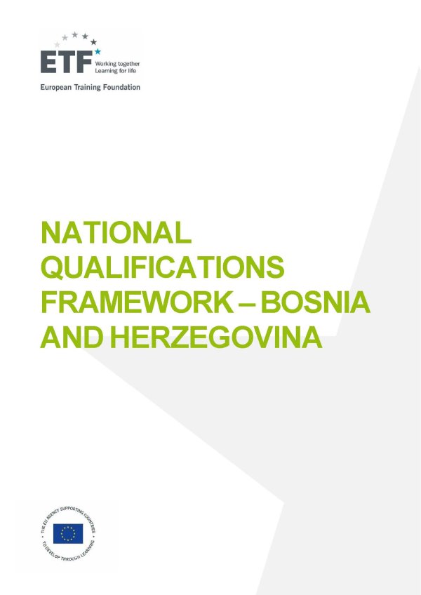 National qualifications framework – Bosnia and Herzegovina_cover