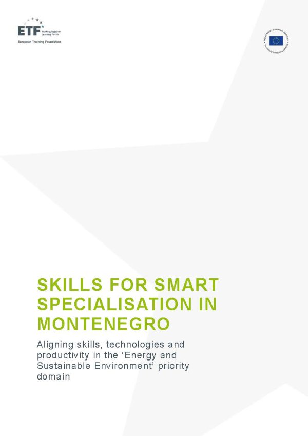 Skills for Smart Specialisation in Montenegro - Energy and Sustainable Environment’ priority domain
