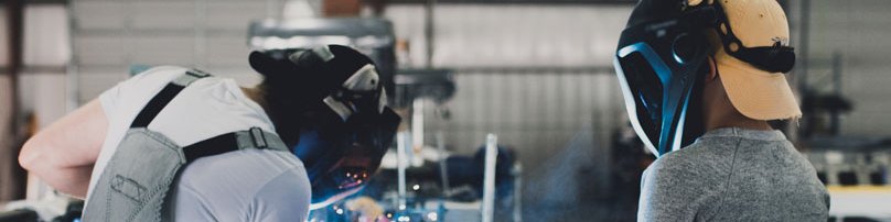 Students at a technical school